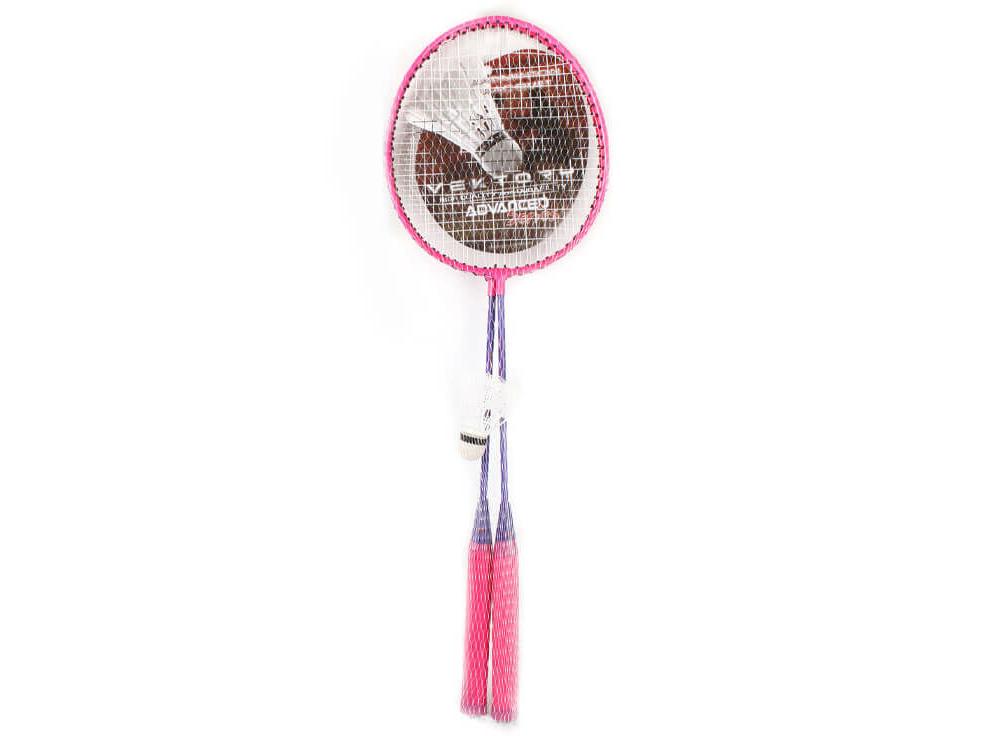 Vektory fém tollasütő készlet 1db labdával pink-lila