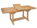 Gentle kihúzható négyzet alakú teakfa asztal
