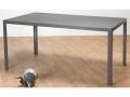 Darwin műkő asztal 150x90x72 cm antracit/gránit szürke színben