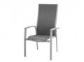 Larino magas háttámlájú rakásolható szék taupe szürkésbarna színben