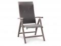 Larino több fokozatban állítható karfás szék taupe szürkésbarna színben