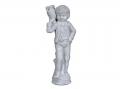 Kancsót tartó fiú figura - kerámia kerti dísz, 59 cm
