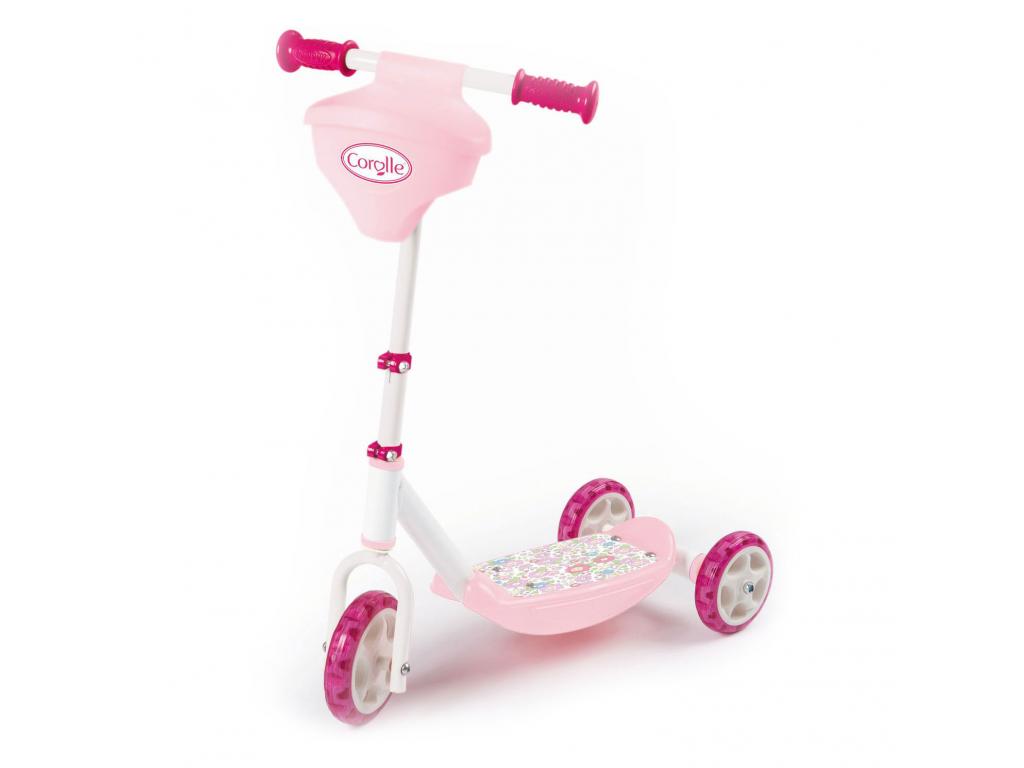 Smoby Corolle rózsaszín roller