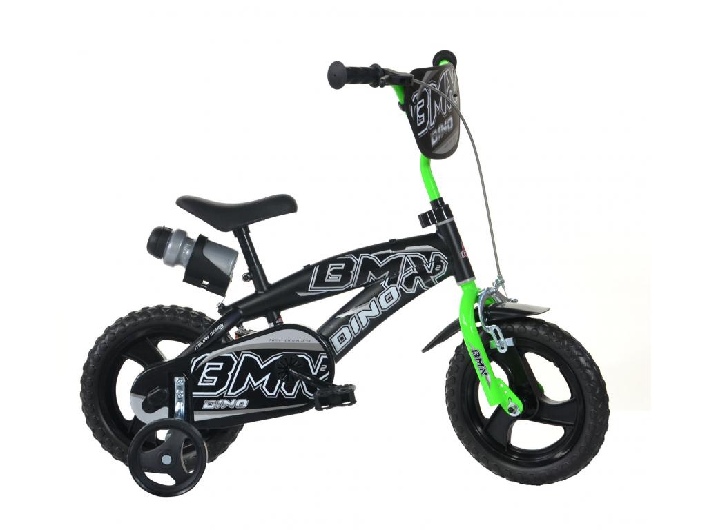 12\" kerékpár - BMX - fekete /zöld