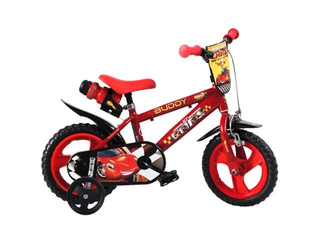 Cars piros gyerek bicikli 12-es méretben - Dino Bikes kerékpár