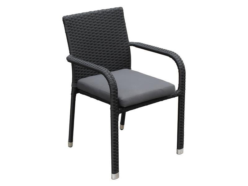 Genua rakásolható karfás szék párnával