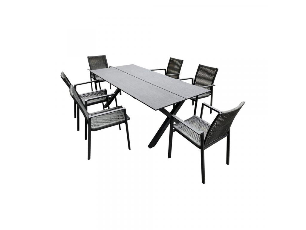 HECHT MATHEO asztal (székek nélkül)
