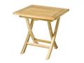 Tennessee ECO négyszögletű asztal eco teak natur fából 50x50x50 cm