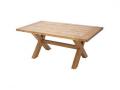 Lincoln asztal teak natur fából 180x100x75 cm